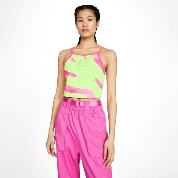 Nike Tops - NWT Nike Sportswear Crop Tank Top in Watermelon Pinksicle Size Large $35